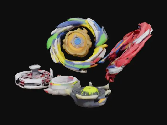3D model for give me a beyblade that can be attach and deatach with a driver all body part but not togherther
