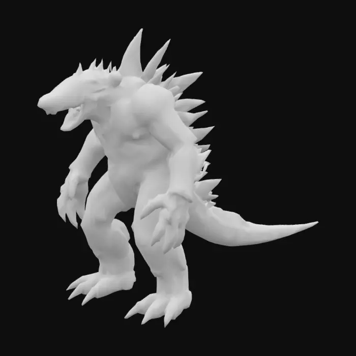 3D model for biomechanical pacific rim kaiju