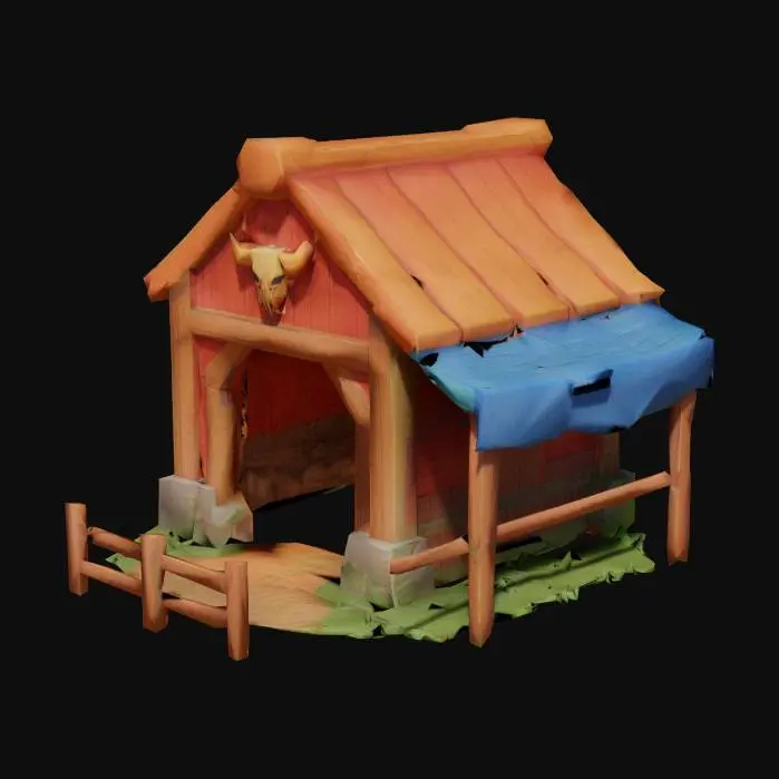 3D model for Cow Barn Retreat