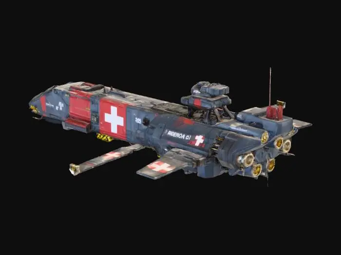 3D model for Galactic Medivac Cruiser