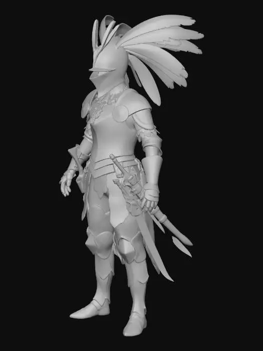 3D model for Plumed Iron Knight