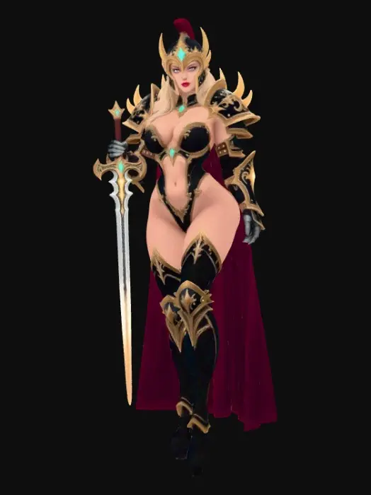 3D model for Sexy Moonblade Valkyrie