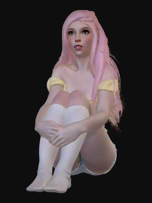 3D model for Pastel Meadow Dream