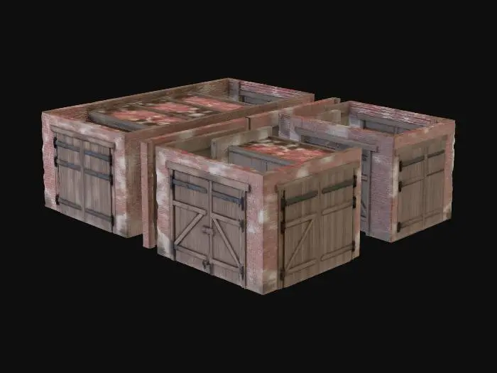 3D model for Rustic Garage Doors
