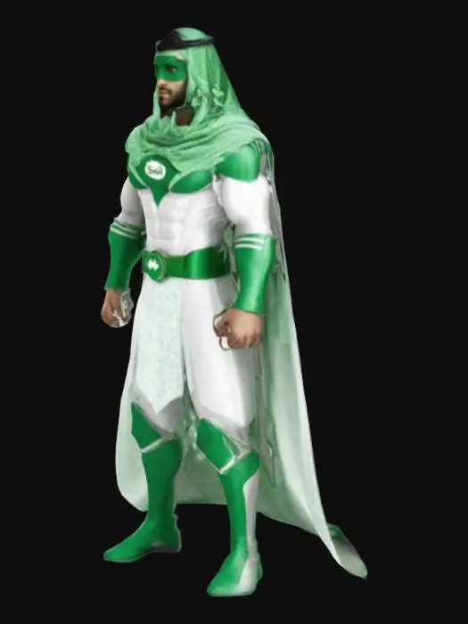 3D model for Superhero from Saudi Arabian
