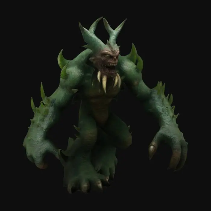 3D model for Monstro da amazonia que mete mdeo nas pessoas em posição T