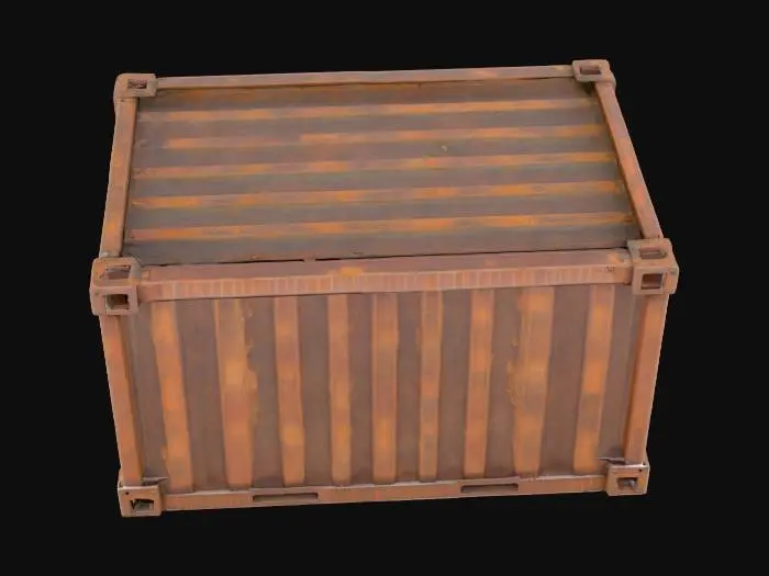 3D model for Rusty Cargo Container