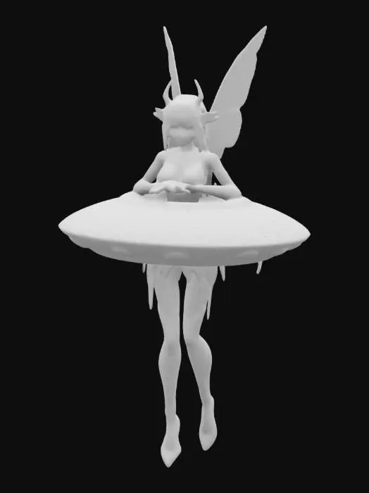 3D model for #fairy#, alien ufo saucer 