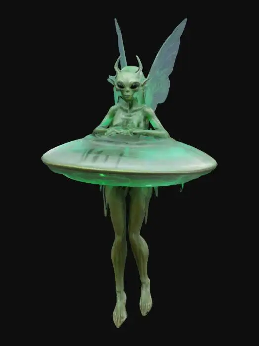 3D model for #fairy#, alien ufo saucer 
