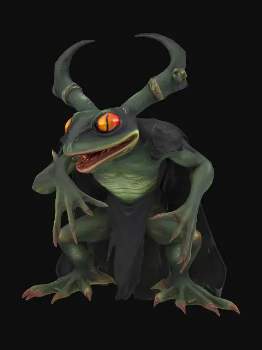3D model for Dark fantasy frog demon