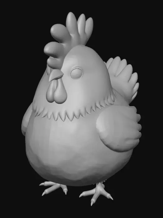 3D model for Fluffy Chicken