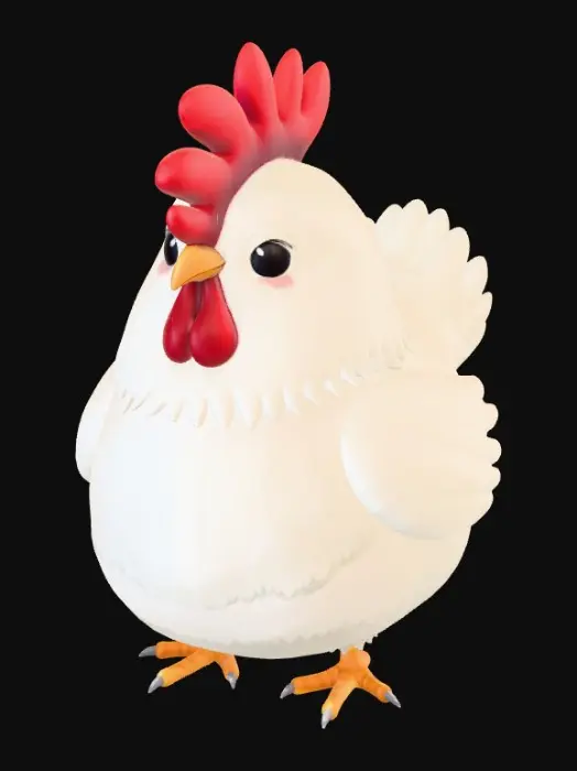 3D model for Fluffy Chicken