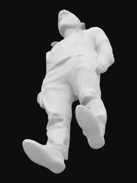 3D model for Elon musk realistic with a tesla cybertruck shaped torso