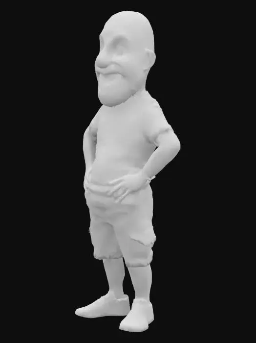 3D model for Joe rogan as a midget