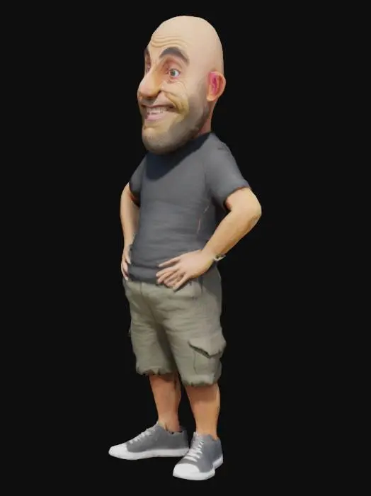 3D model for Joe rogan as a midget