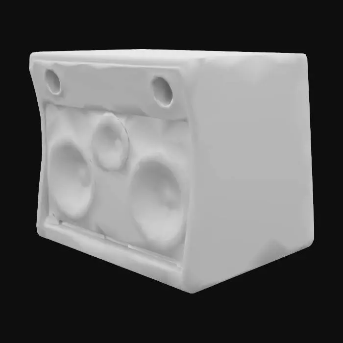 3D model for paraflex scoop style subwoofer soundboy system