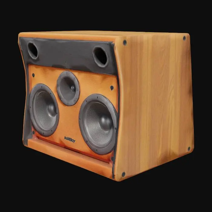 3D model for paraflex scoop style subwoofer soundboy system