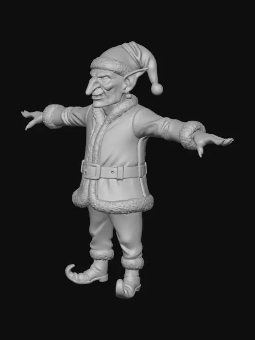 3D model for Santa Goblin