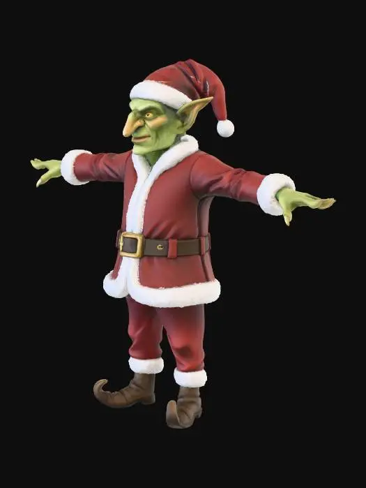 3D model for Santa Goblin