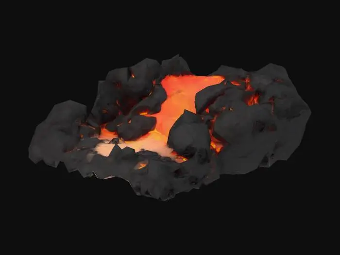 3D model for lava akıntısı çiz