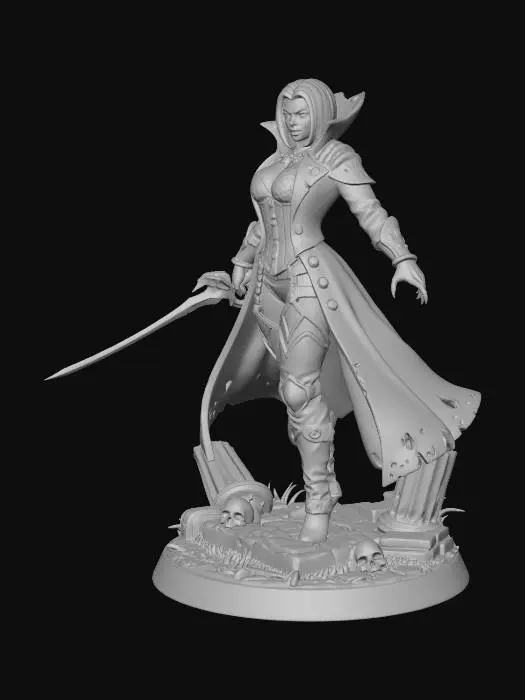 3D model for Moonlit Crimson Vanguard