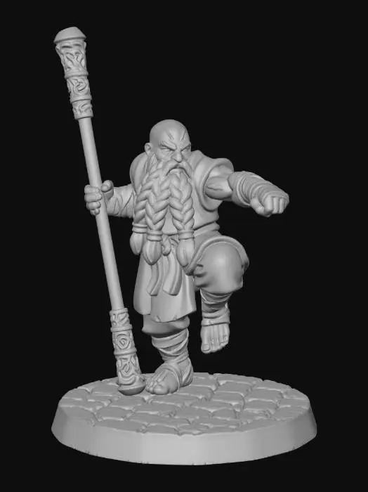 3D model for Braidedbeard the Staffbearer