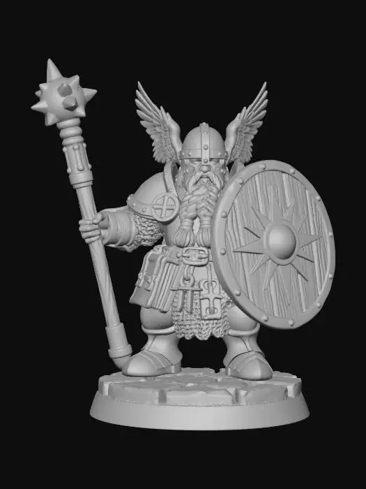 3D model for Dwarven Sunshield Sentinel