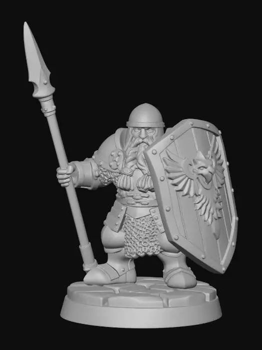 3D model for Knight of the Golden Aegis