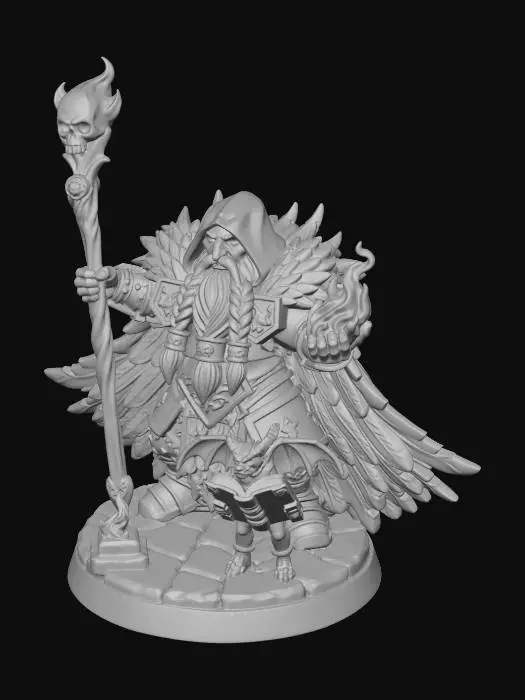 3D model for Winged Archmage of the Green Flame