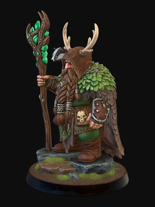 3D model for Dwarf_Druid_modified