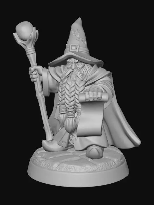 3D model for Blue Orb Wizard