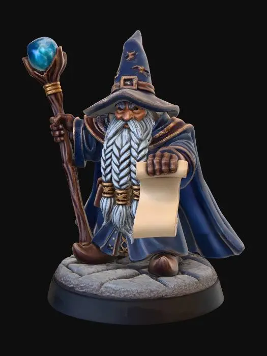 3D model for Blue Orb Wizard