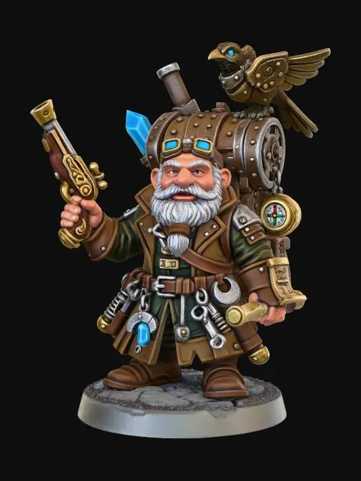3D model for Clockwork Dwarf Inventor