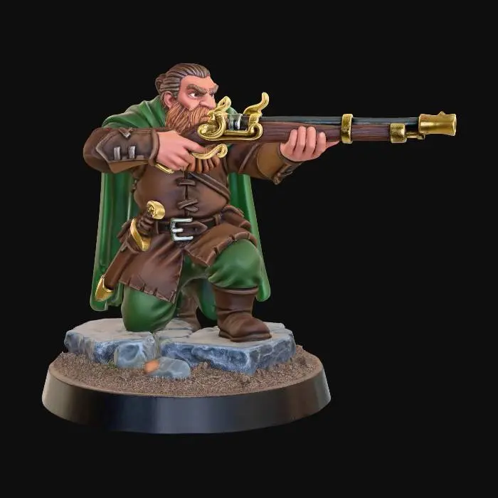 3D model for Dwarven Rifleman