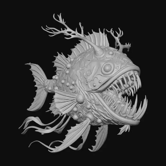 3D model for Frosted Abyssal Fiend