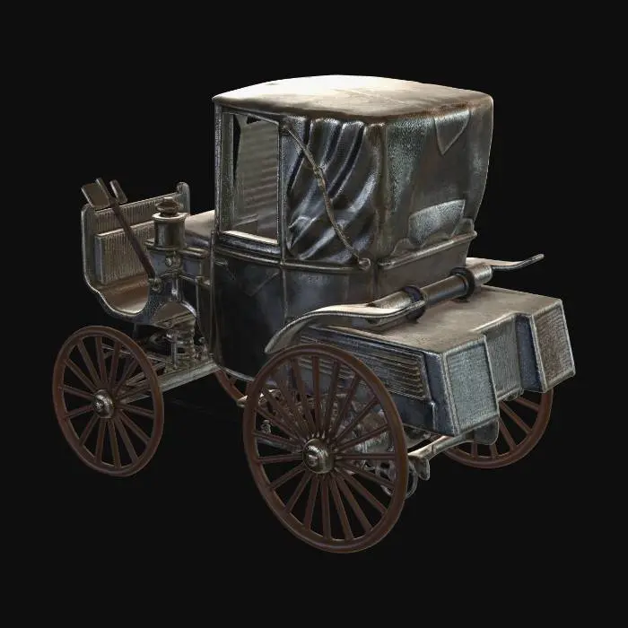 3D model for 1894 paris car with cabin