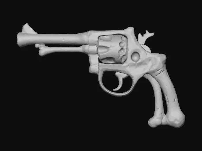3D model for Bone Revolver