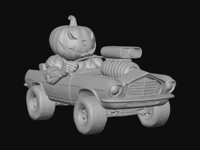 3D model for Pumpkin Racer, #Halloween2025#