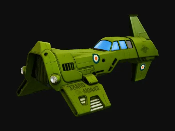 3D model for Futuristic Aircraft