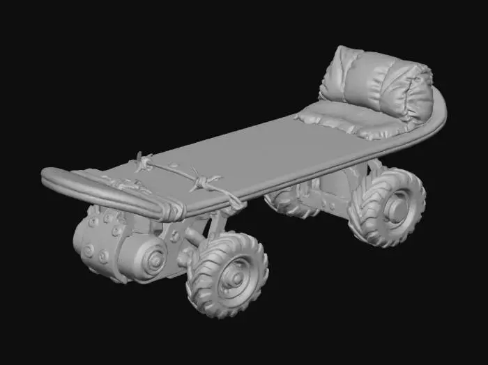 3D model for Post-Skateboard