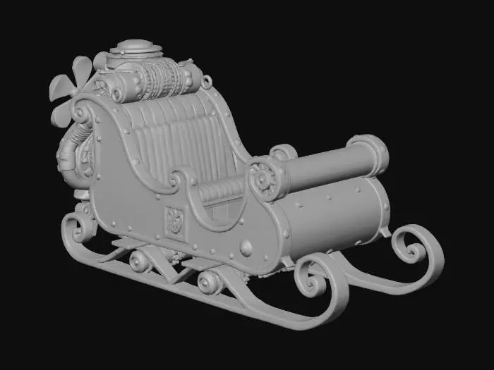 3D model for Steampunk Sleigh, #Christmas2025#