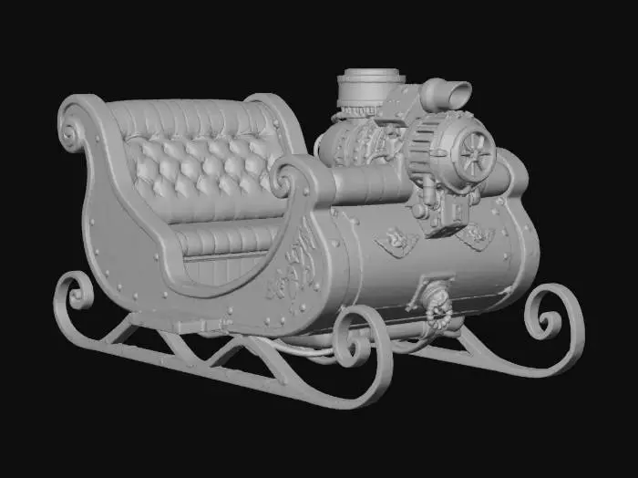 3D model for Turbo Sleigh, #Christmas2025#