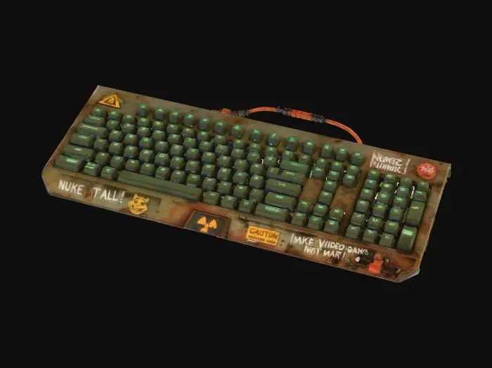 3D model for Post-Gamer Keyboard