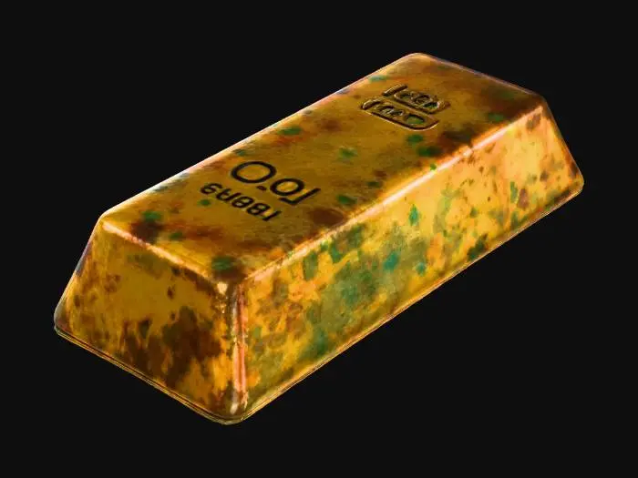 3D model for Post-Gold Bar