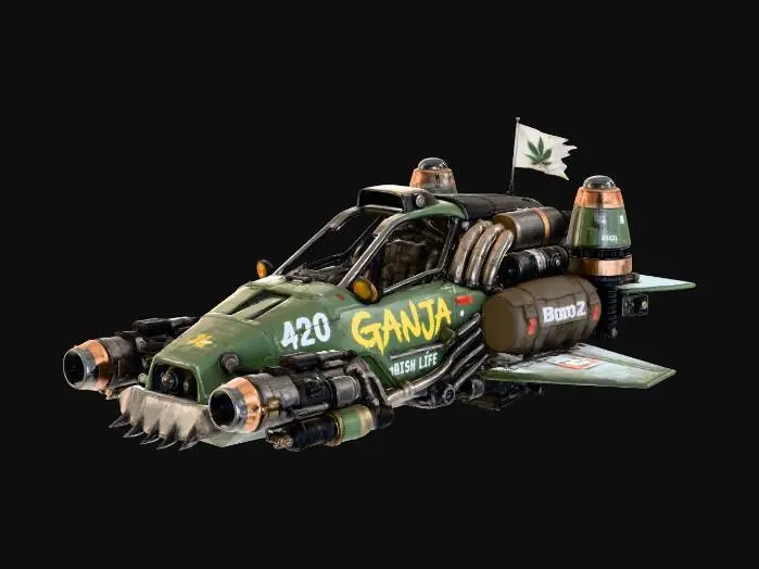 3D model for THC-Ganja