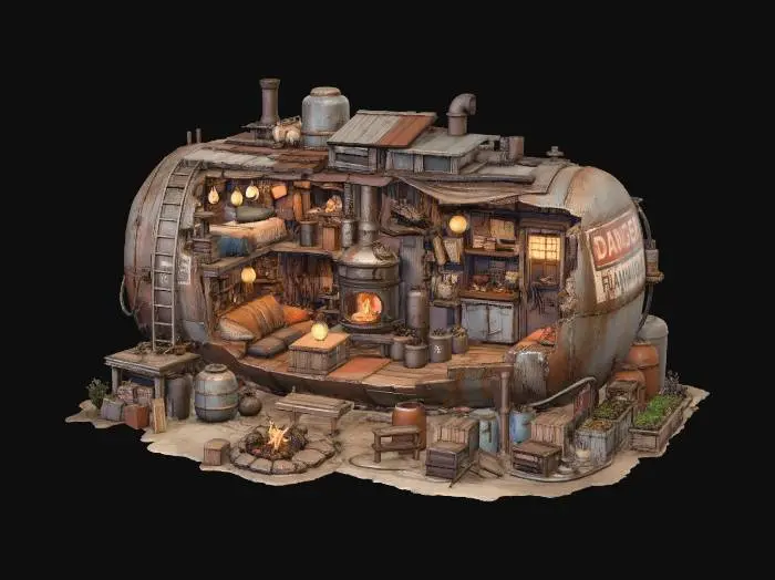 3D model for Rusty Refuge
