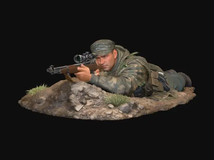 3D model for Prone Sniper