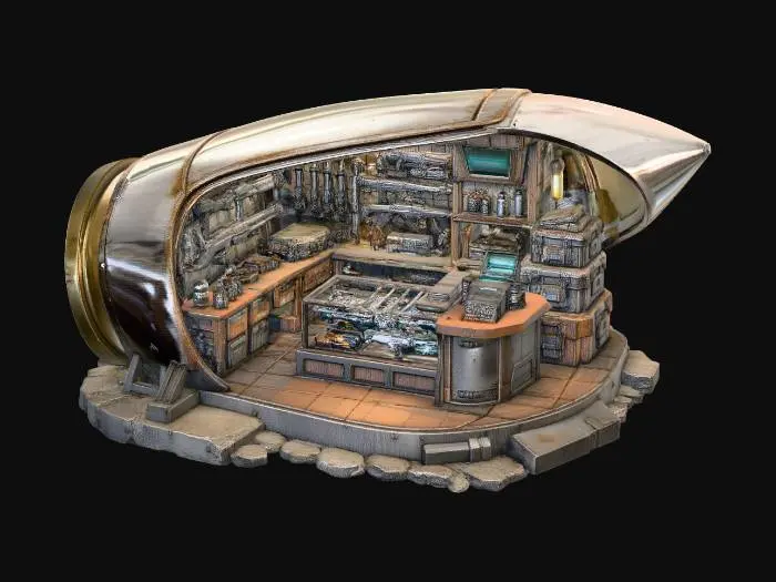 3D model for Bullet Armory