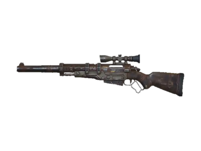 Rustbound Sniper Rifle - Combat-3D-modell, genererad av AI