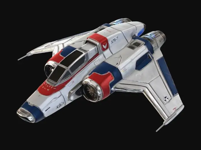 3D model for XR-7 Starfighter
